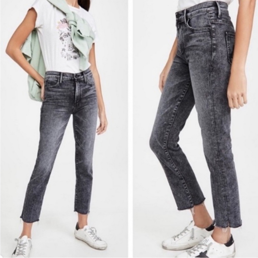 Mother Denim High Waisted Rascal Ankle Snippet Jean Womens 26 Train Stops